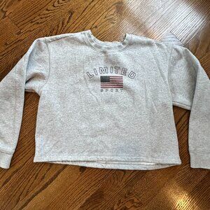 Vintage "Limited Sport" Cropped Sweatshirt - Women's Large